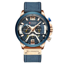 Load image into Gallery viewer, CURREN Men Luxury Brand Sports Watches Military Watch Men Army Leather Male Date Quartz Watch Relogio Masculino