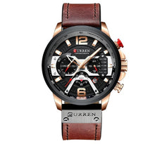 Load image into Gallery viewer, CURREN Men Luxury Brand Sports Watches Military Watch Men Army Leather Male Date Quartz Watch Relogio Masculino