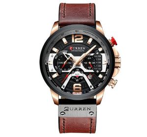 CURREN Men Luxury Brand Sports Watches Military Watch Men Army Leather Male Date Quartz Watch Relogio Masculino