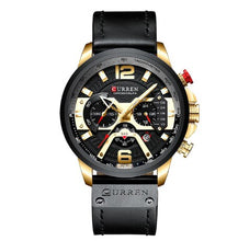 Load image into Gallery viewer, CURREN Men Luxury Brand Sports Watches Military Watch Men Army Leather Male Date Quartz Watch Relogio Masculino