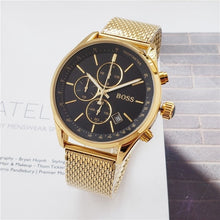 Load image into Gallery viewer, 2019 Boss Watch Luxury Mens watches quartz stopwatch all function all pointers work boss waterproof man chronograph