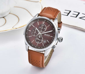 2019 Boss Watch Luxury Mens watches quartz stopwatch all function all pointers work boss waterproof man chronograph