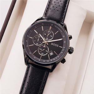 2019 Boss Watch Luxury Mens watches quartz stopwatch all function all pointers work boss waterproof man chronograph