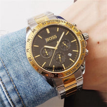 Load image into Gallery viewer, Hot selling boss watches for men stainless steel quartz movement mens watch all functional small dial work designer stopwatch