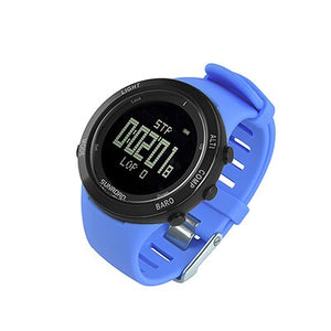 SUNROAD New Men Heart Rate Watch Compass Pedometer Altimeter 5ATM Waterproof Digital Clamping Charging Sports Watches Relogio