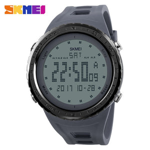 SKMEI Outdoor Soprt Digital Wristwatches Big Dial Military Watches for Men 50M Water Resistant EL Light Electronic Watch Relogio