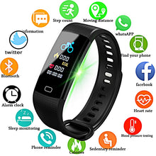 Load image into Gallery viewer, Fitness Women Men Smart Wrist Band Bluetooth Heart Rate Blood Pressure Pedometer Clock LED Sport Bracelet Watch For Android IOS