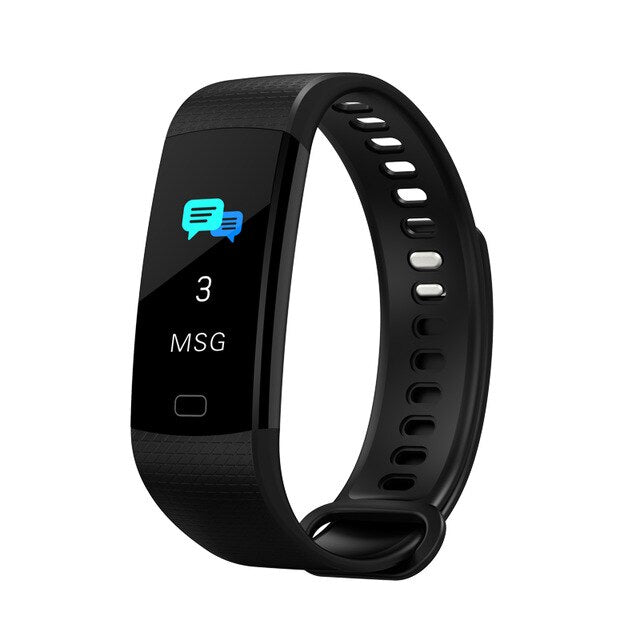 Fitness Women Men Smart Wrist Band Bluetooth Heart Rate Blood Pressure Pedometer Clock LED Sport Bracelet Watch For Android IOS