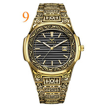 Load image into Gallery viewer, ONOLA brand mens wristwatches luxury Retro copper stainless steel man watches quartz square men&#39;s clocks waterproof