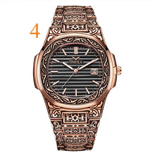 Load image into Gallery viewer, ONOLA brand mens wristwatches luxury Retro copper stainless steel man watches quartz square men&#39;s clocks waterproof