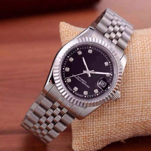 Men women  Black Quartz Man Sport Top Brand Luxury date just quartz datejust Watch Mens Watches Wristwatch