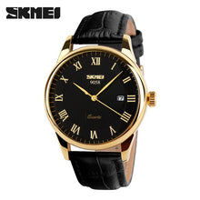 Load image into Gallery viewer, SKMEI Fashion Men 30M Waterproof Dress Watch British Style Business Casual Watches Quartz Date Display Sports Wristwatches 9058