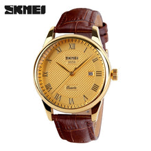 Load image into Gallery viewer, SKMEI Fashion Men 30M Waterproof Dress Watch British Style Business Casual Watches Quartz Date Display Sports Wristwatches 9058