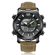 Load image into Gallery viewer, MEGIR Dual Display Men Military Sport Watches Men&#39;s Digital Analog Alarm Quartz Wrist Watch Clock Man Waterproof Reloj Hombre