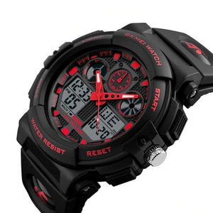 SKMEI New S Shock Men Sports Watches Big Dial Quartz Digital Watch For Men Luxury Brand LED Military Waterproof Men Wristwatches