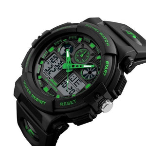 SKMEI New S Shock Men Sports Watches Big Dial Quartz Digital Watch For Men Luxury Brand LED Military Waterproof Men Wristwatches