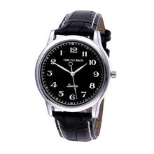 Load image into Gallery viewer, Fashion Reverse Watch Men Quartz Backward Wrist Watch Boys Counterclockwise Watch Waterproof Leather Strap Anticlockwise Watch